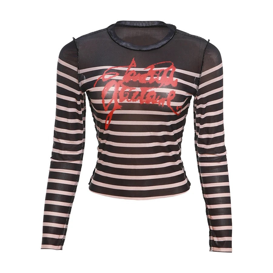 Stripped Mesh Top